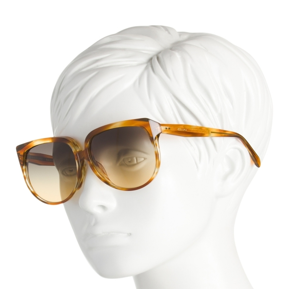 Celine 63mm Designer Tortoise Shell Sunglasses - Picture 2 of 7